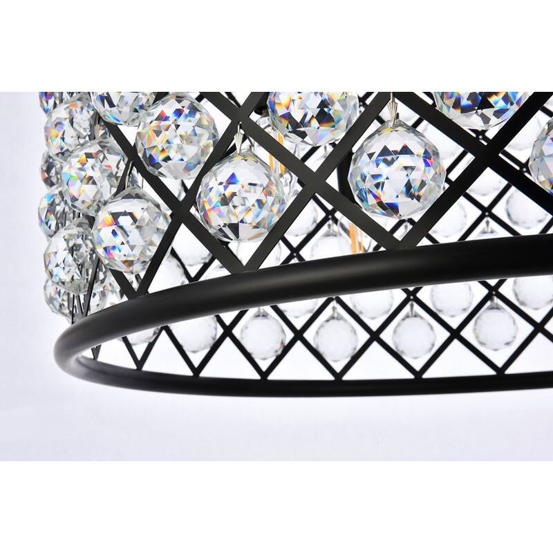 Royce Edge 8-Light Matte Black Chandelier