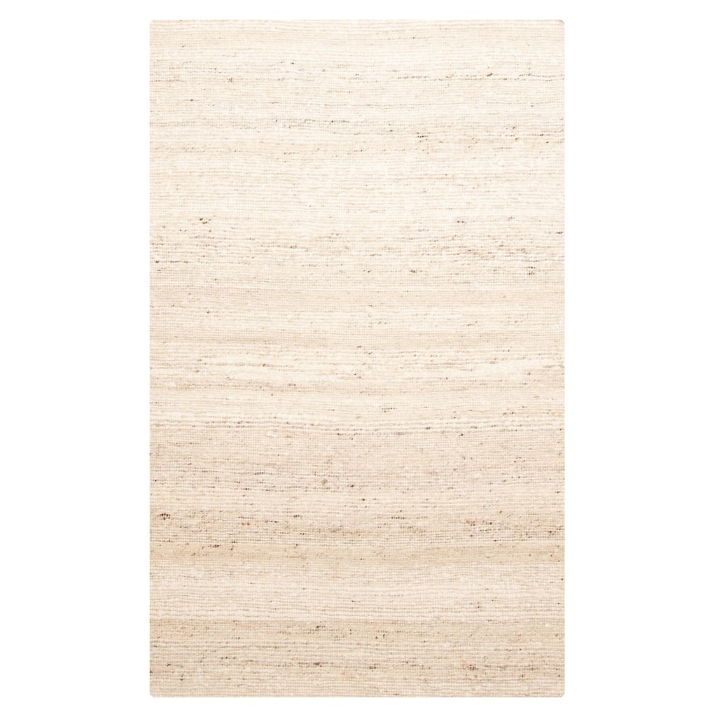 ECARPETGALLERY Braid weave Sienna Beige Wool Rug - 5'1 x 8'0