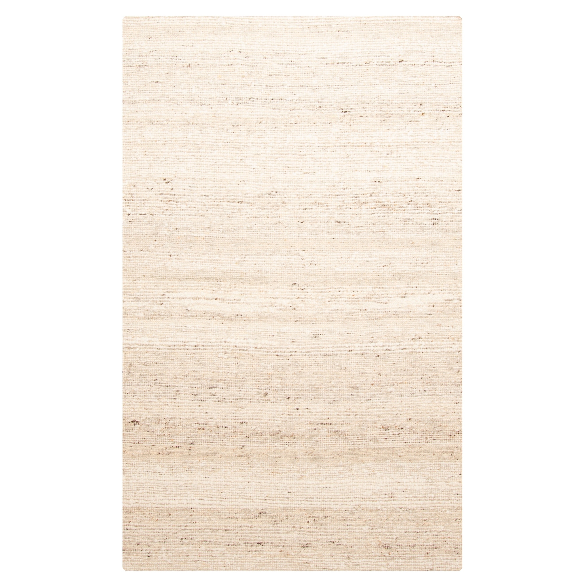 ECARPETGALLERY Braid weave Sienna Beige Wool Rug - 5'1 x 8'0