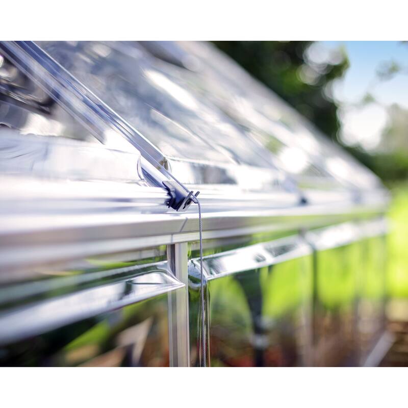 Harmony 6 ft. Silver & Grey /Clear DIY Greenhouse Kit