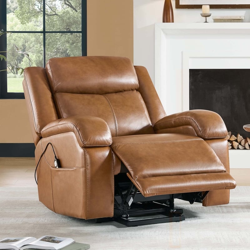Spruce & Spring Dual Motor Power Lift Recliner Chair for Elderly with Massage and Heat