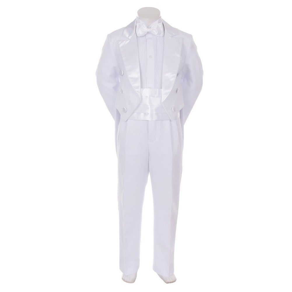 Kids Dream Ivory Formal 5 pcs Tail Special Occasion Boys Tuxedo 2-5T