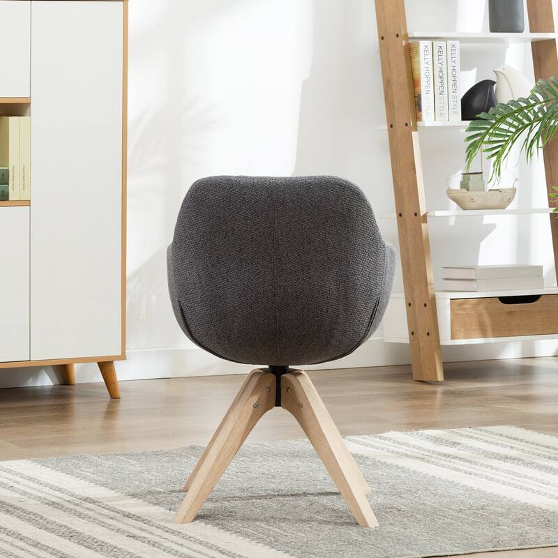 Modern Home Office Swivel Desk Chair Fabric Accent Chair