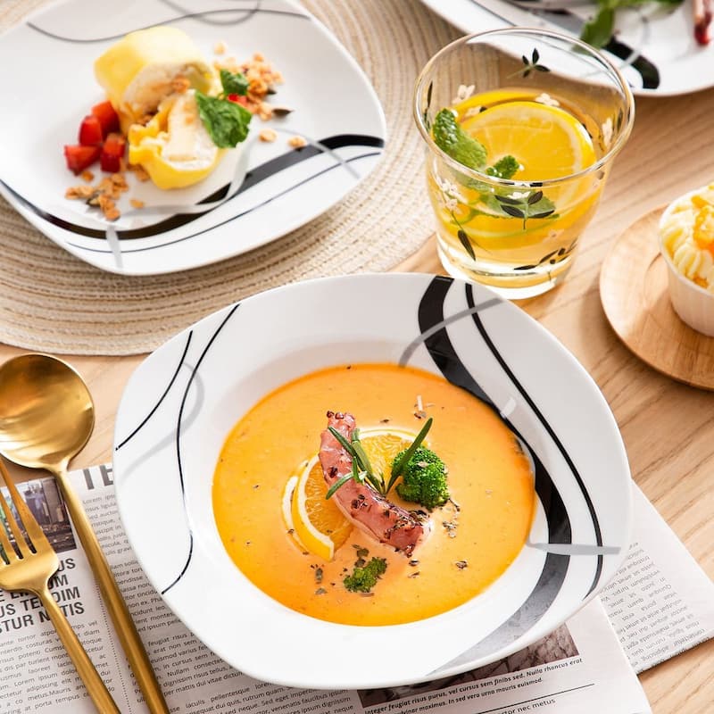VEWEET Fiona Porcelain Dinnerware Set