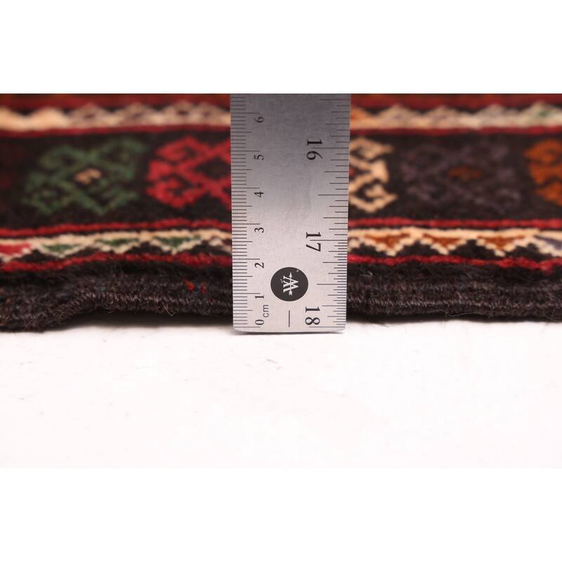 ECARPETGALLERY Hand-knotted Teimani Black Wool Rug - 3'3 x 6'3