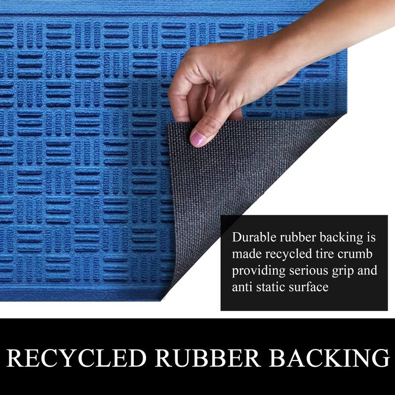 A1HC New All Weather Superior Dirt and Moisture Absorbing Polypropylene Door Mat with Non-Slip Backing for Inside Outside Use