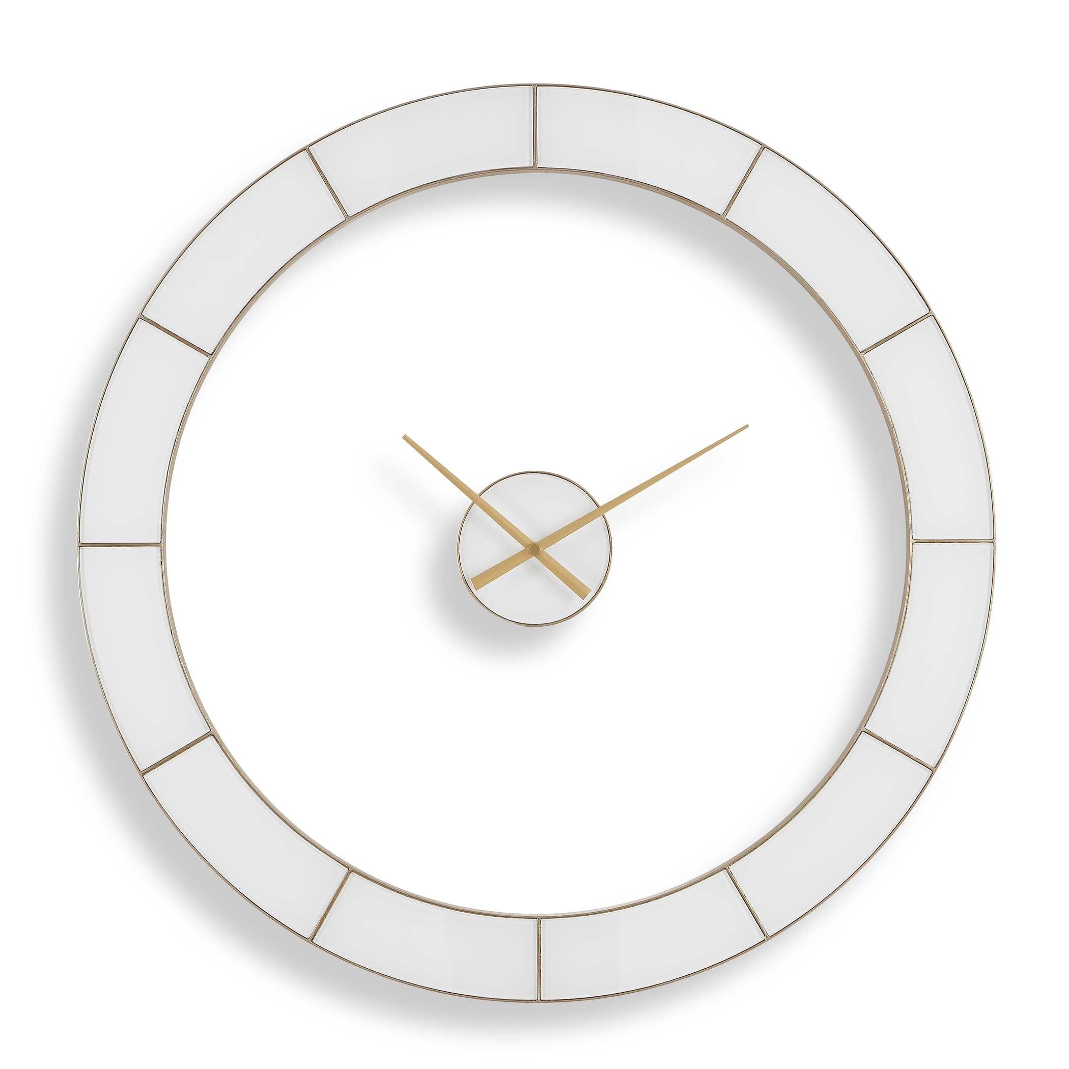 Uttermost Ivory Halo Minimalist Wall Clock - 2." D x 35.38" W x 35.38" H