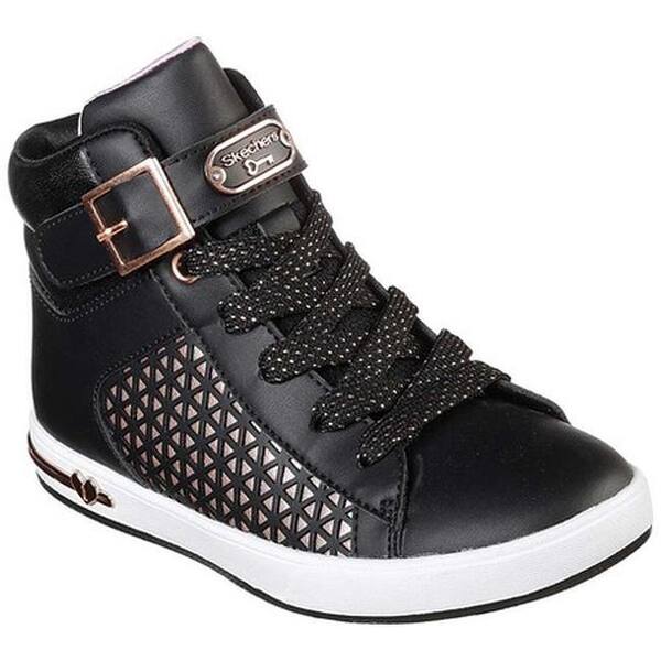Shop Skechers Girls Shoutouts Edgy Glam High Top Sneaker Black