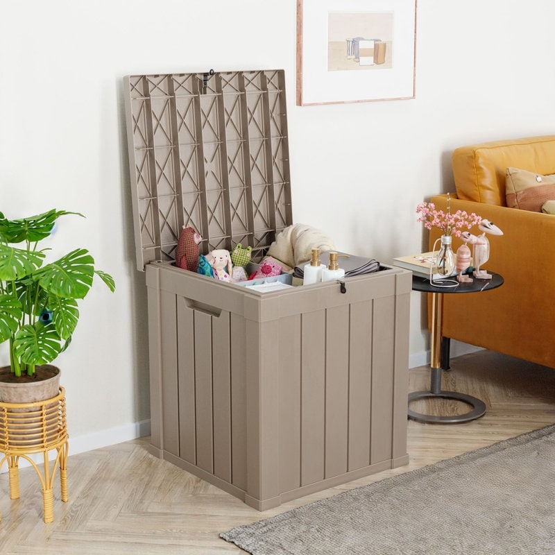 Outdoor Patio Storage Resin Lockable Deck Box - Picture 87 of 100