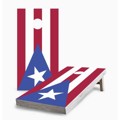 Puerto Rican Flag Cornhole Boards