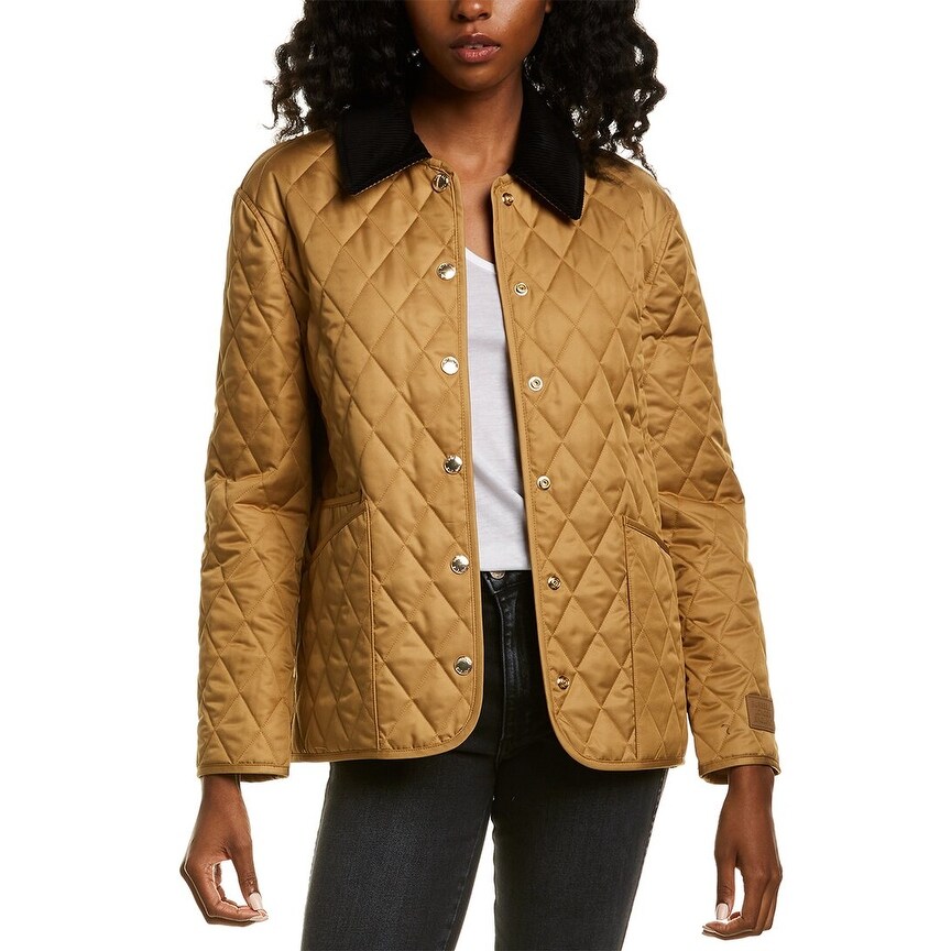 burberry brown quilted jacket