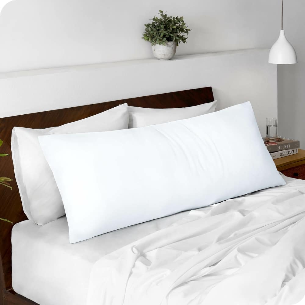Bare Home Microfiber Body Pillow Cover with Zipper Closure