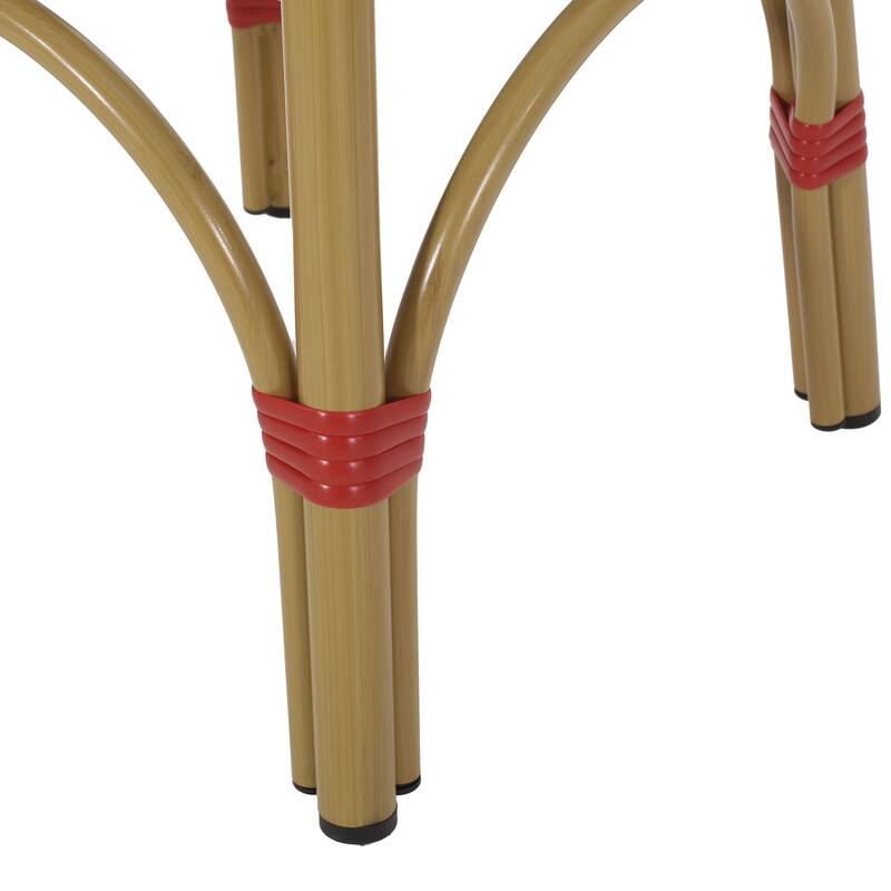 Set of two circular barstools