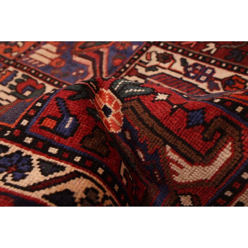 ECARPETGALLERY Hand-knotted Kayseri Vintage Red Wool Rug - 5'1 x 10'2