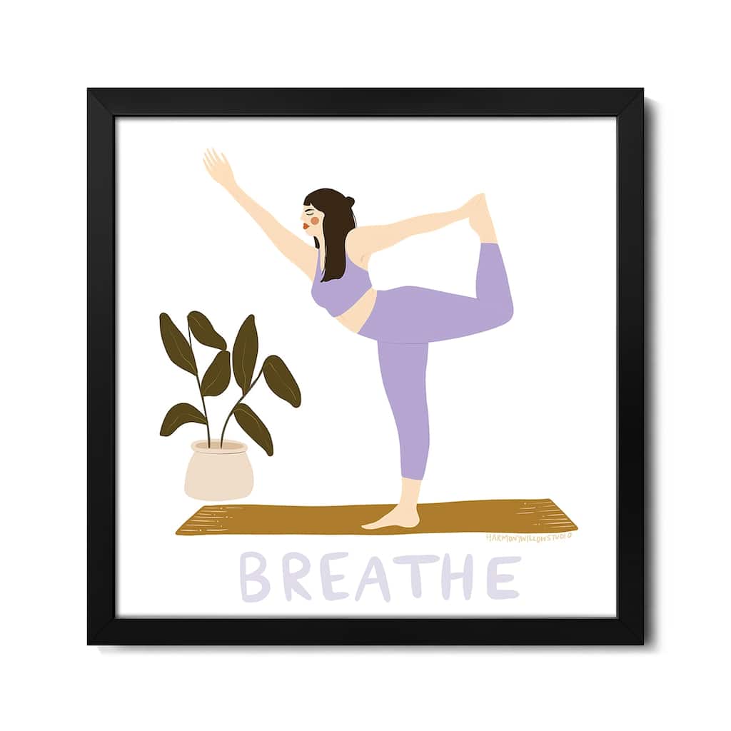 Breathe Premium Framed Poster by Harmony Willow