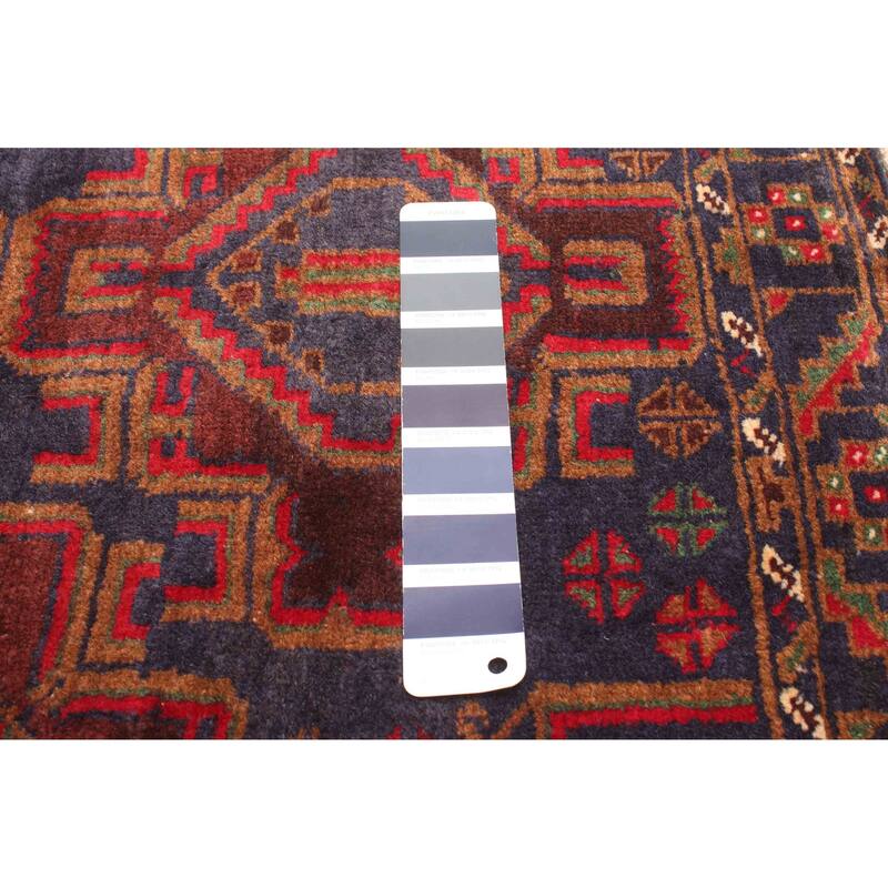 ECARPETGALLERY Hand-knotted Teimani Dark Navy Wool Rug - 2'8 x 4'2