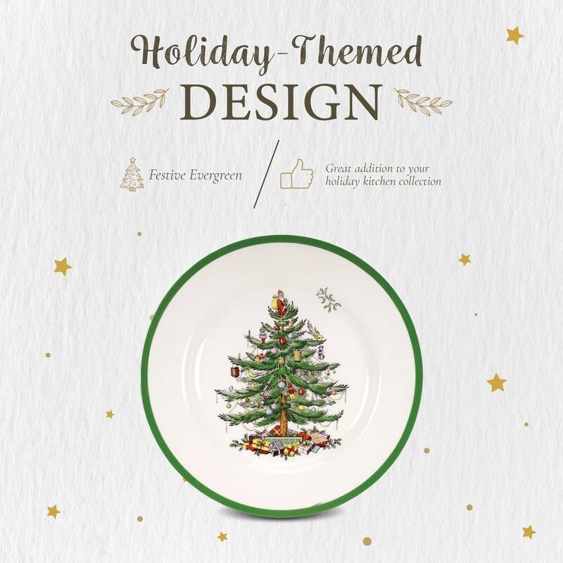 Spode Set of 4 Christmas Tree Plates