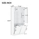 preview thumbnail 10 of 75, GDFStudio - Elijah Tall Bathroom Cabinet with Tilt-Out Laundry Hampers and Adjustable Shelves