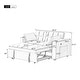 preview thumbnail 12 of 10, Velvet 58" Multi-functional Sofa Bed with Cup Holder and USB Port for Living Room or Apartments