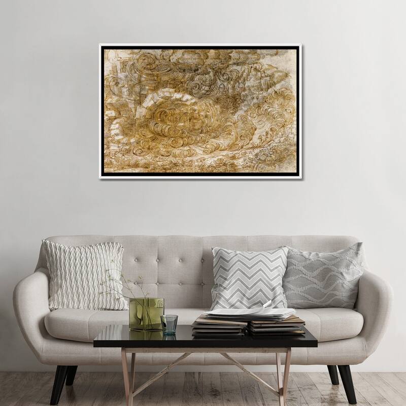 iCanvas "Deluge, 1518" by Leonardo da Vinci Framed Canvas Print