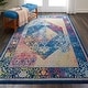 preview thumbnail 38 of 72, Nourison Global Vintage Medallion Boho Moroccan Area Rug 5'3" x 7'6" - Blue/Multi - Runner/Rectangle