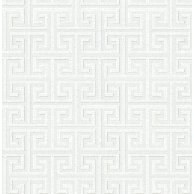 Seabrook Designs New York Greek Key Unpasted Wallpaper