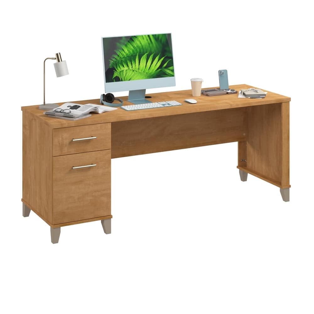 Bush Furniture Somerset 72W Office Desk with Storage Drawers