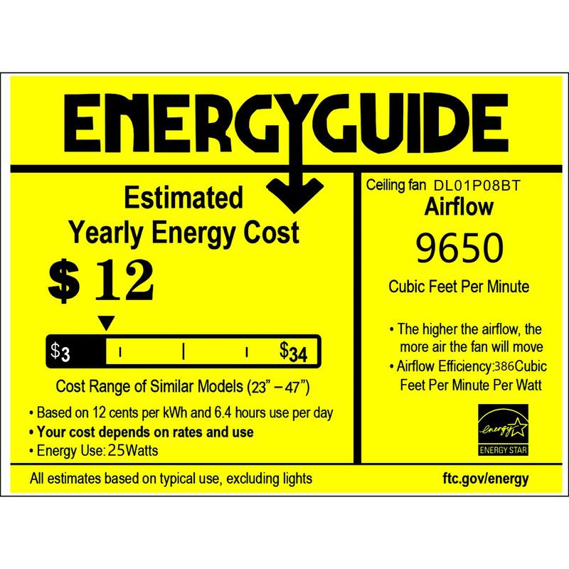 25 Inch Modern style Fandelier Lighted with Remote