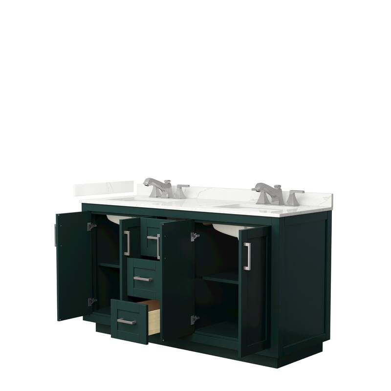 Miranda 60-inch Double Vanity, Quartz Top