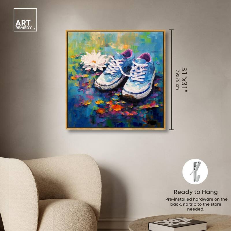 Lily Pad Sneakers Canvas by Art Remedy