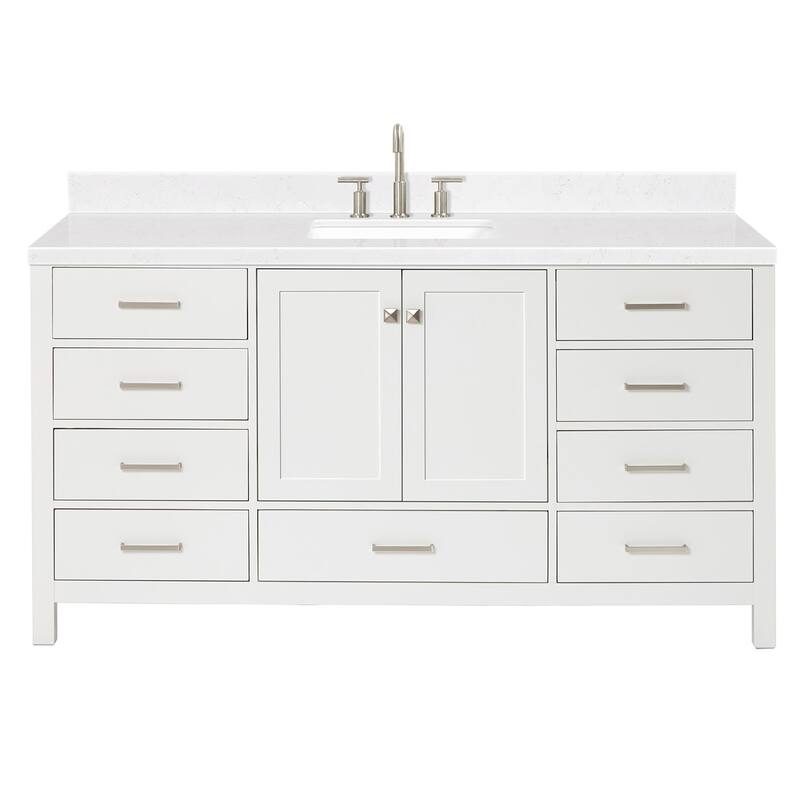 Ariel A066SCQRVO Cambridge 67" Free Standing Single Basin Vanity Set