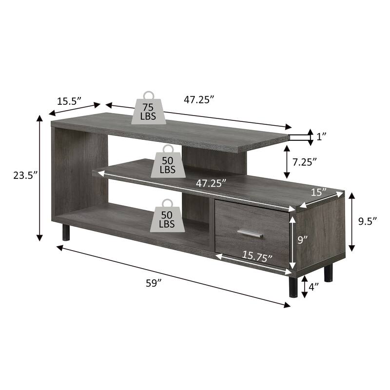 Convenience Concepts Seal TV Stand for TVs up to 65 Inches