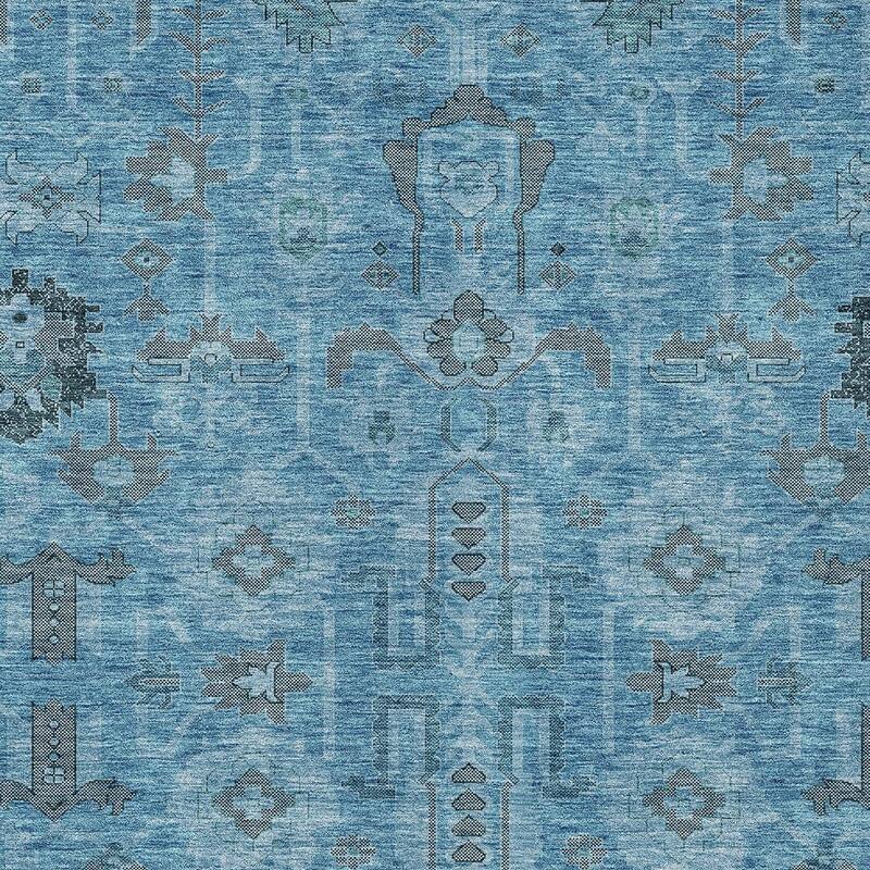 HomeRoots Oriental Traditional Rectangle Outdoor Rug