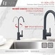 preview thumbnail 13 of 30, Kitchen Sink Drinking Water Faucet, Commercial Water Filtration Faucet, Stainless Steel, Contemporary Style High-Spout