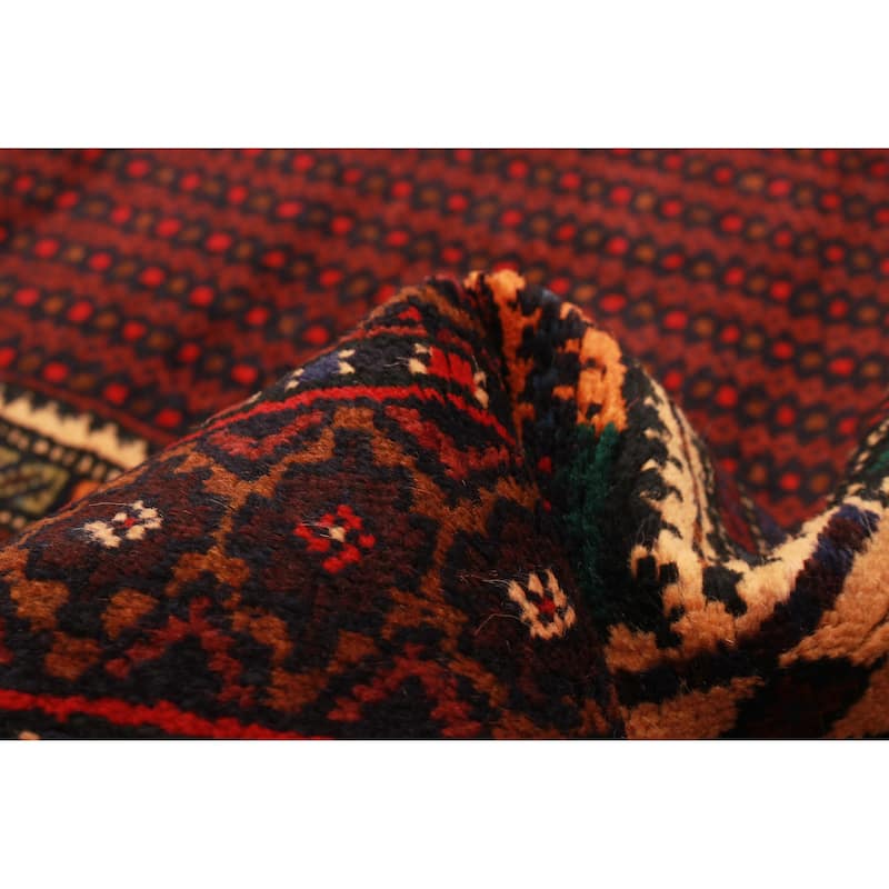 Teimani Burgundy Rug 3'1" x 5'1" - 3'1 x 5'1