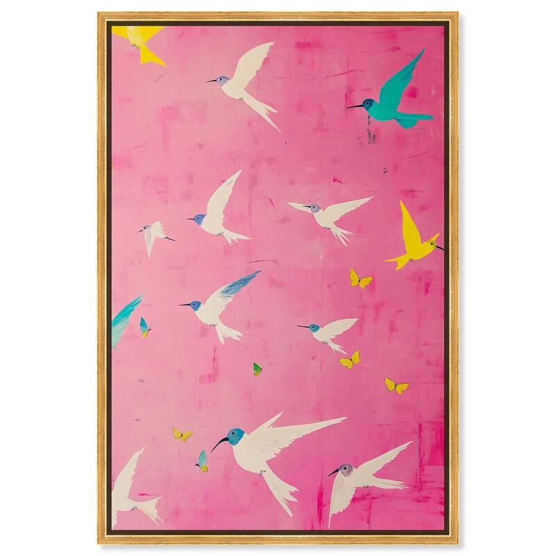 Soaring Sorbet Canvas by Art Remedy - 30" x 45" - Gold
