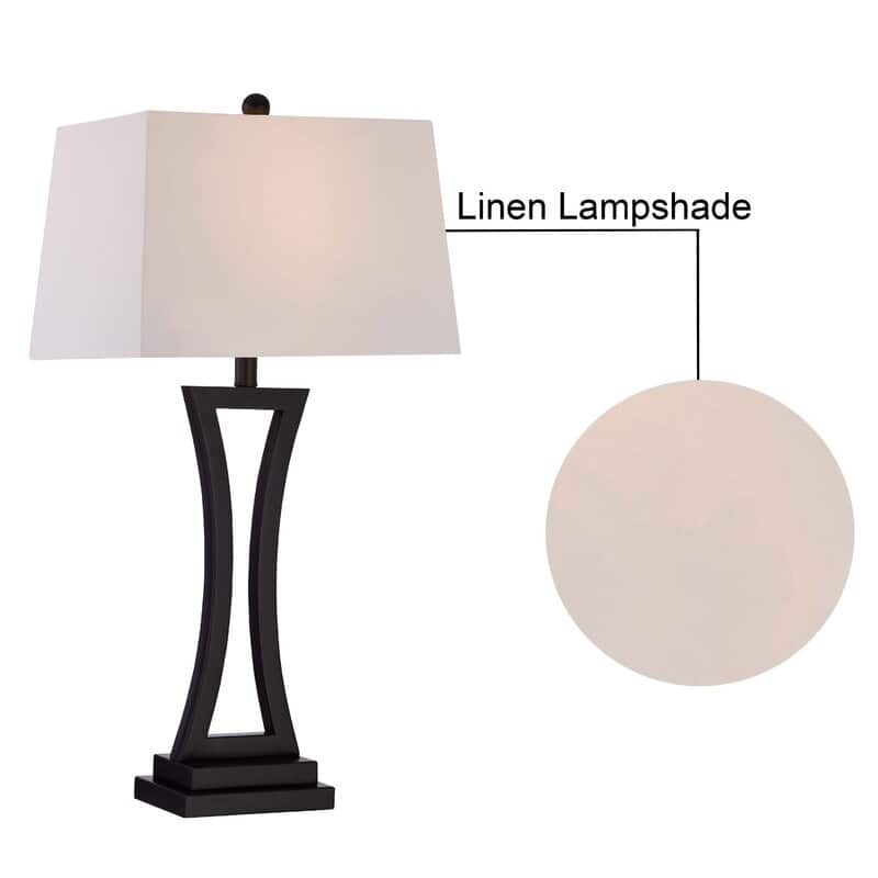 Maxax 30.75" Bedside Table Lamp Set (Set of 2)