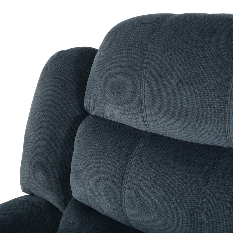 Roomfitters Classic Design, Brown Plush Fabric, Glider Recliner