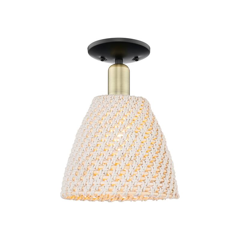 Innovations Lighting Downtown Urban - Natural Ballston Dome - 1 Light 9" Semi-Flush Mount Light