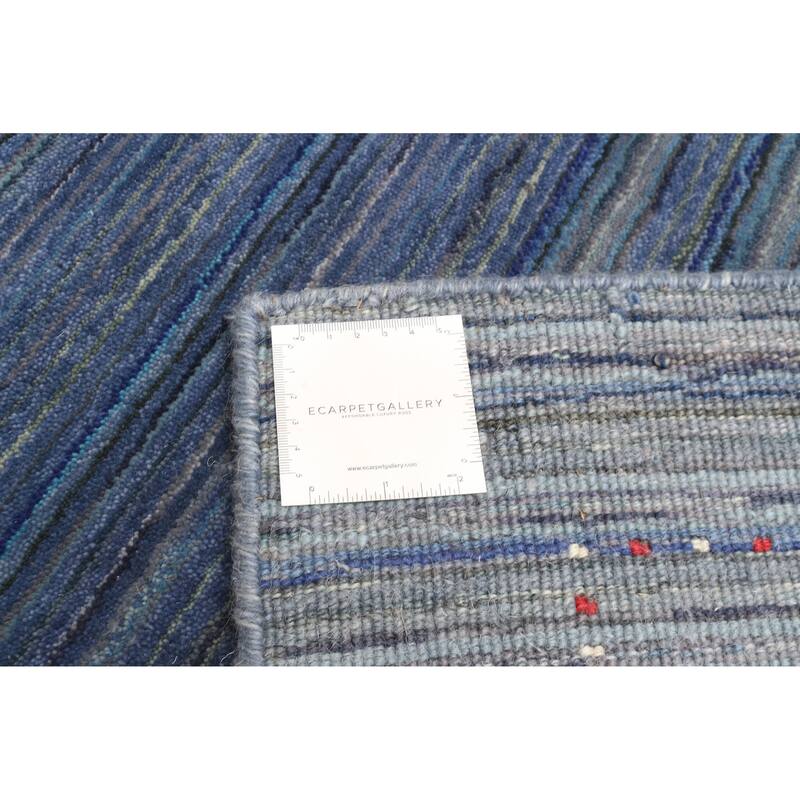 ECARPETGALLERY Hand Loomed Kashkuli Gabbeh Dark Navy Wool Rug - 3'1 x 4'7