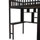 preview thumbnail 35 of 33, Twin size Loft Bed with Bookshelf,Drawers,Desk,and Wardrobe