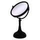 preview thumbnail 10 of 15, Allied Brass Height Adjustable 8 Inch Vanity Top Make-Up Mirror 3X Magnification Matte Black