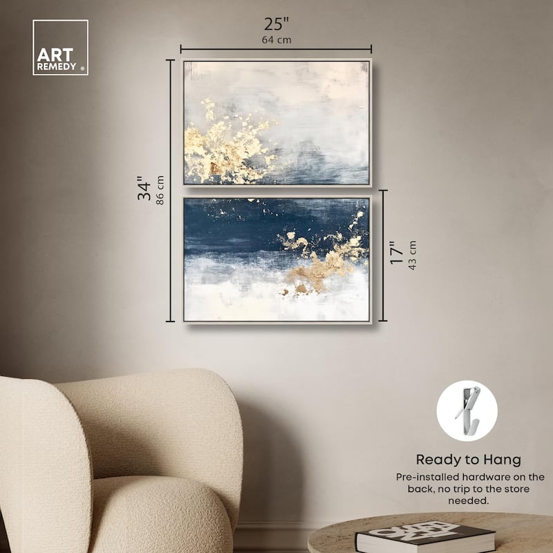 Inner Cosmos I Canvas Set of 2 by Art Remedy