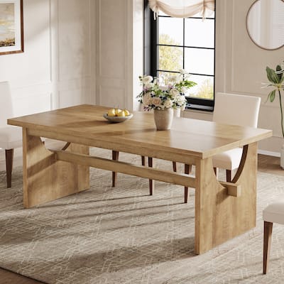 63" Large Rectangular Dining Table for 4-6 People