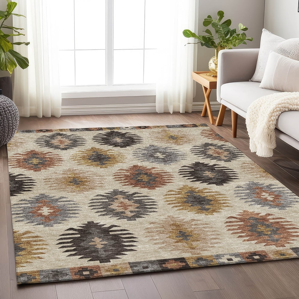 Premium Washable Super Soft Southwest Global Mayfield Rug