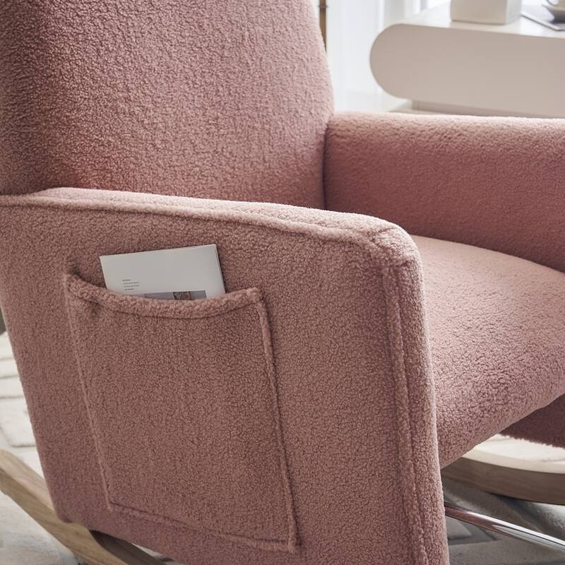 Rocking Chair With Adjustable Footrest
