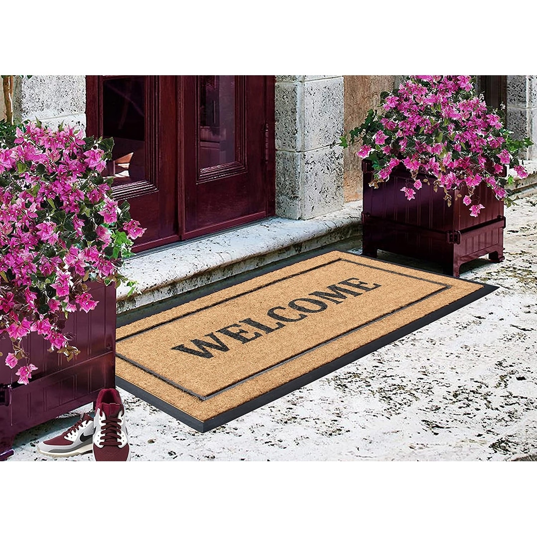 A1HC Entrance Door Mats, 24 x 48, Durable Large Outdoor Rug, Rubber  Backed Heavy Non-Slip Welcome Doormat - 24 X 48 - On Sale - Bed Bath &  Beyond - 35781726