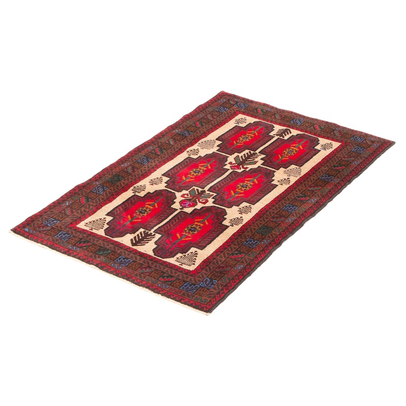 Teimani Tan Rug 2'10" x 4'7" - 2'10 x 4'7