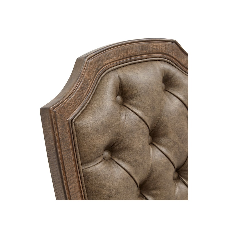 Magnussen Home Durango Willadeene Brown Upholstered Side Chair Two Pack - 21''W x 25''D x 42''H