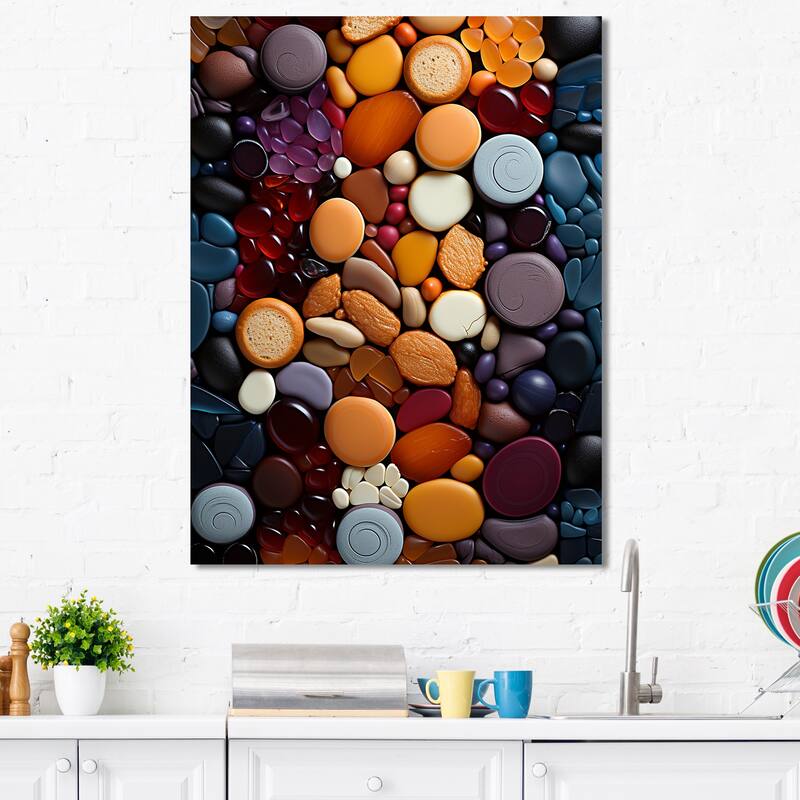 Designart "Flavorful Mosaic Spicy" Baking/Baked Goods Wall Art